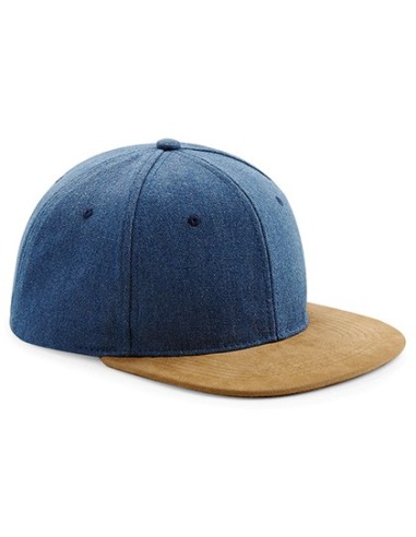 B-B668-Suede Peak Snapback